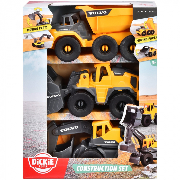 Dickie Toys építőipari készlet 3 járművel, 16 cm [8]