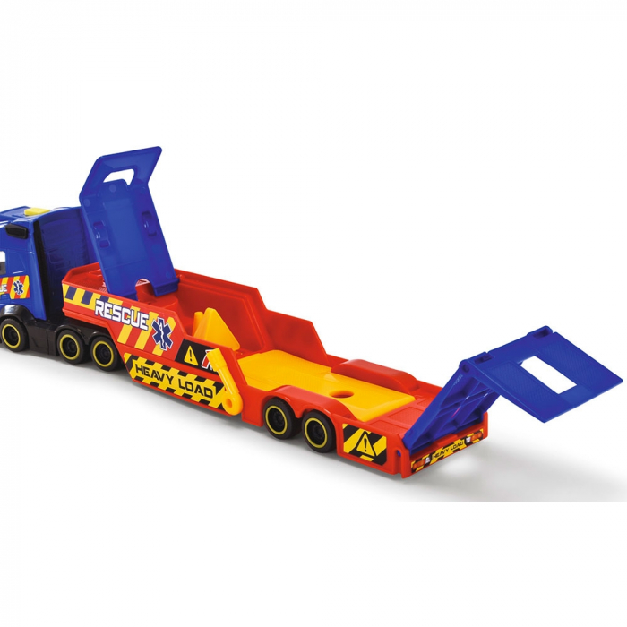 Dickie Toys Mentő Szállító Készlet 40 cm teherautóval, autóval, helikopterrel és kiegészítőkkel [12]
