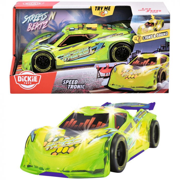 Dickie Toys Speed Tronic 20 cm-es zöld autó fénnyel és hanggal [14]