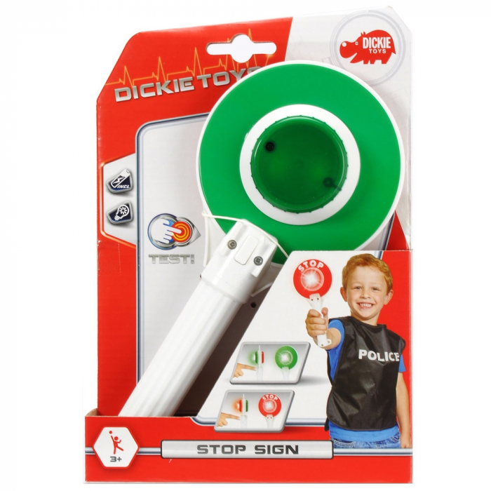 Dickie Toys Stop Rendőrség közlekedési tábla [3]