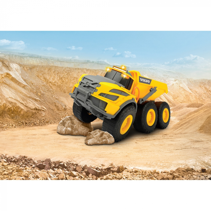 Dickie Toys Volvo billenős teherautó 23 cm, fényekkel és hangokkal [5]