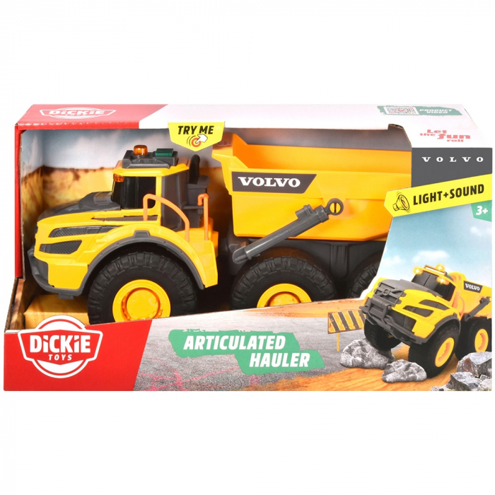 Dickie Toys Volvo billenős teherautó 23 cm, fényekkel és hangokkal [11]