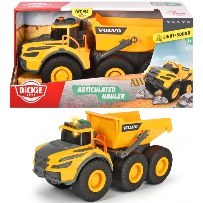 Dickie Toys Volvo billenős teherautó 23 cm, fényekkel és hangokkal [10]