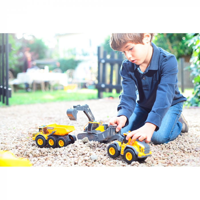Dickie Toys Volvo lánctalpas kotrógép 23 cm fénnyel és hanggal [7]