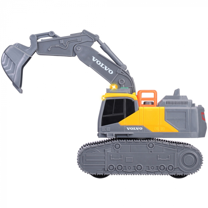 Dickie Toys Volvo lánctalpas kotrógép 23 cm fénnyel és hanggal [3]