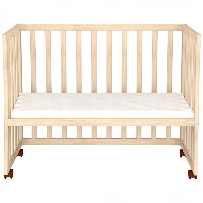 Hubners Eva 94x46 cm-es természetes fa babaágy, együttalvós modell [7]