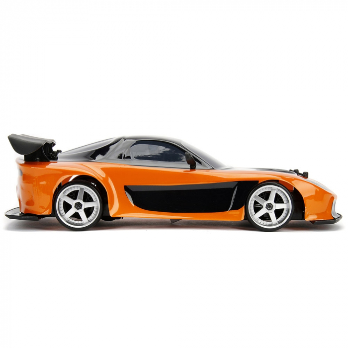 Jada Toys Fast and Furious Mazda RX-7 Drift autó gumiabroncsokkal és távirányítóval [6]