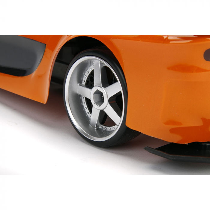 Jada Toys Fast and Furious Mazda RX-7 Drift autó gumiabroncsokkal és távirányítóval [11]