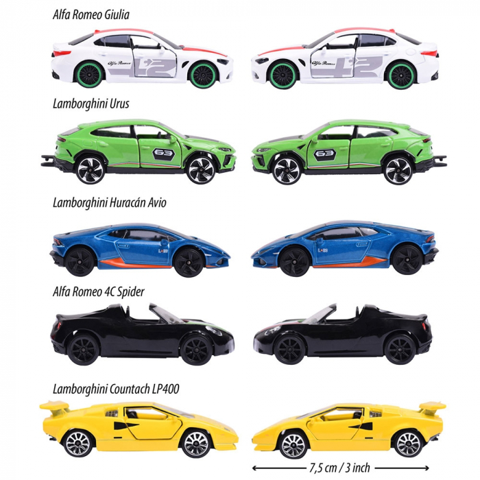 Majorette Dream Cars Italy szett 5 fém kisautóval [3]