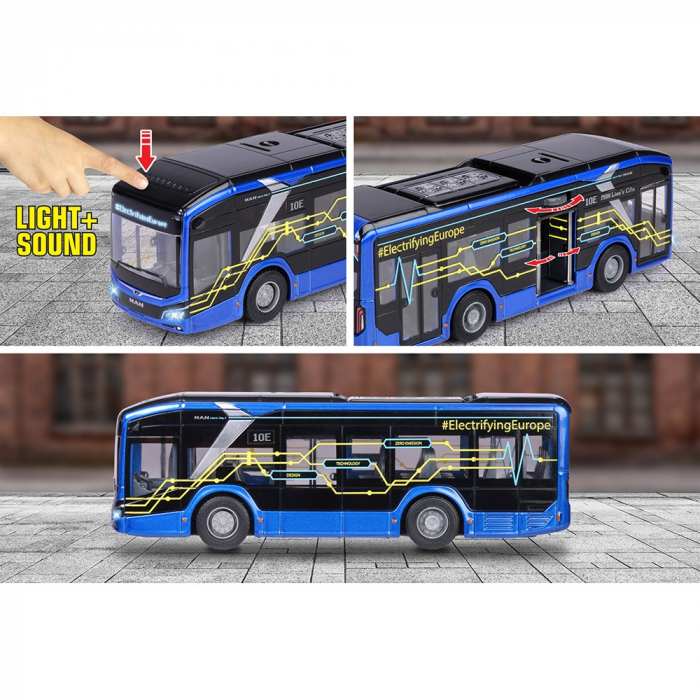 Majorette MAN Lion's City 10 E 22,5 cm-es busz fényekkel és hangokkal [5]