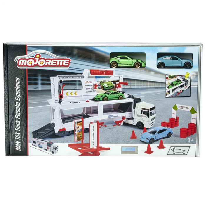 Majorette MAN Tgx Porsche Experience kamion 2 kisautóval [10]