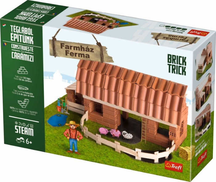 Nagy farm építőkészlet újrahasznosítható kerámia téglákból [2]