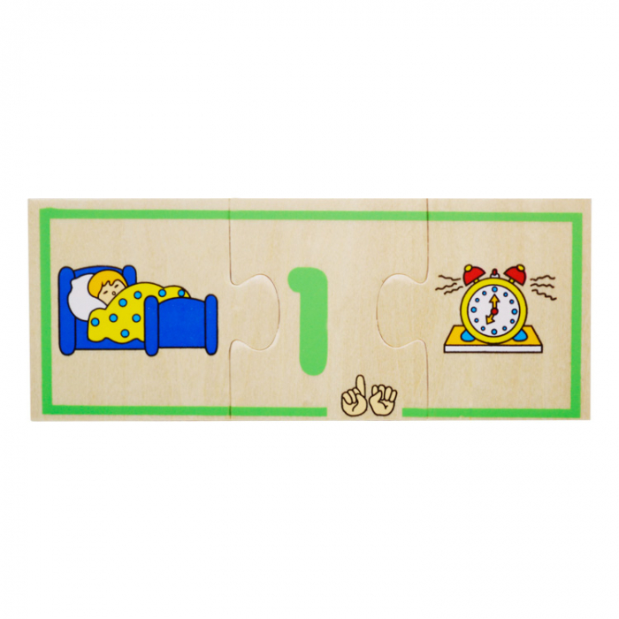 Oktató játék párosító puzzle - Tanuljuk a számokat [3]
