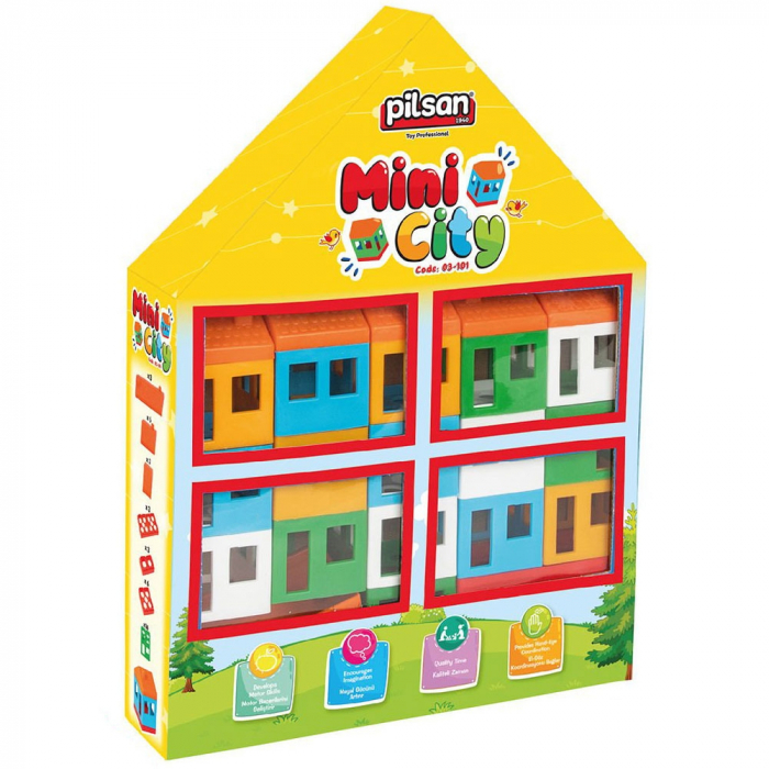 Pilsan Mini City építőkészlet, 40 darabos [2]
