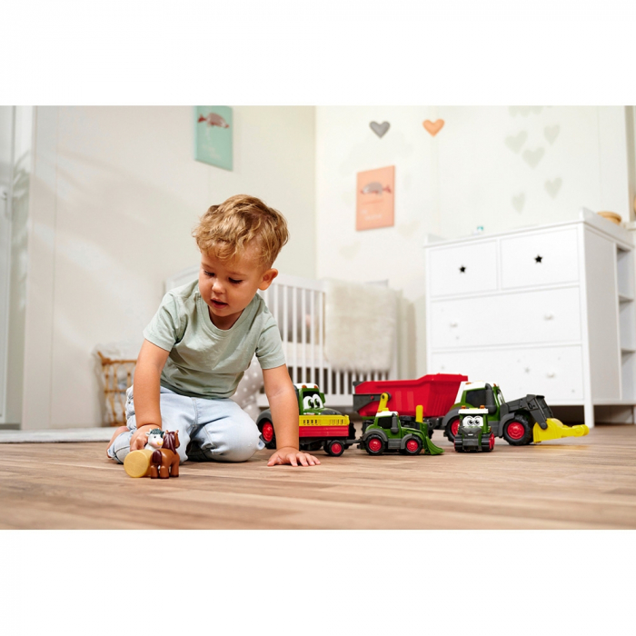 Simba ABC Fendt állatos utánfutós traktor 30 cm, fényekkel, hangokkal, utánfutóval és figurával [6]