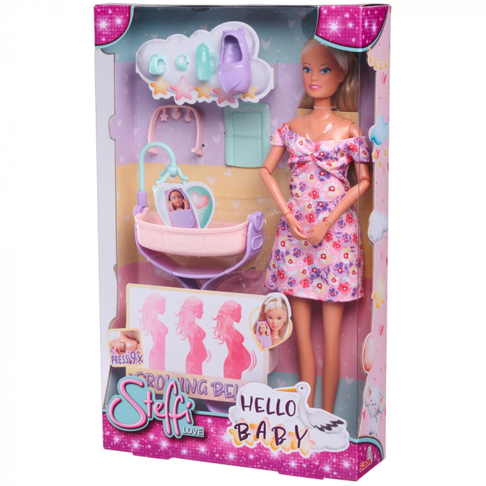 Simba Steffi Love Hello Baby baba 29 cm kiegészítőkkel [13]