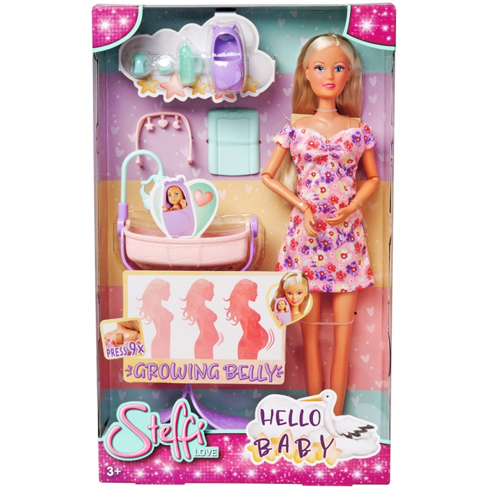 Simba Steffi Love Hello Baby baba 29 cm kiegészítőkkel [14]