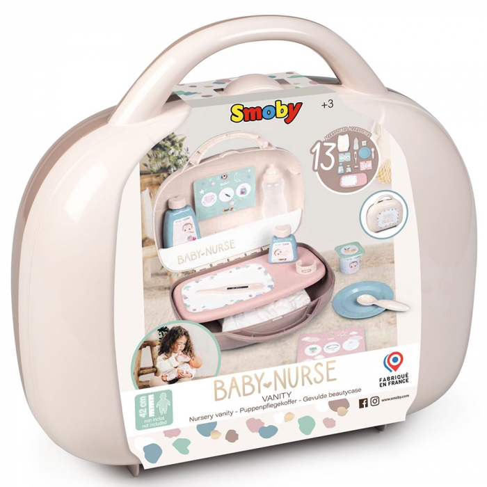 Smoby Baby Nurse babagondozó táska krém színben [8]