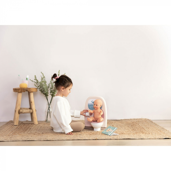 Smoby Baby Nurse krémszínű játék WC kiegészítőkkel [8]