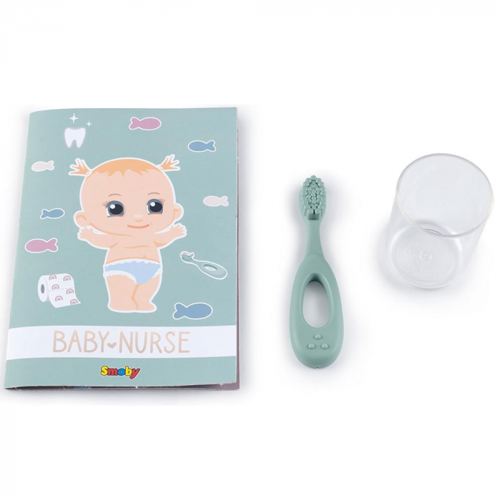 Smoby Baby Nurse krémszínű játék WC kiegészítőkkel [5]