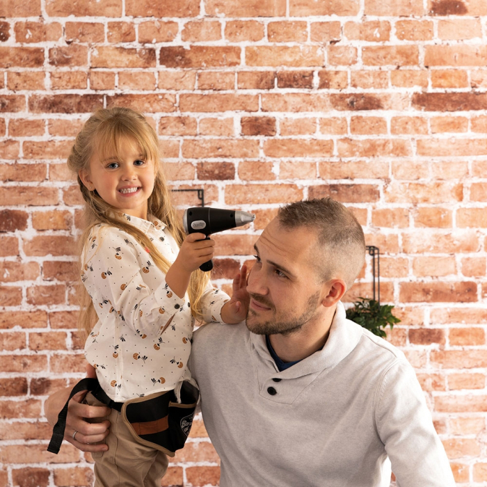 Smoby Barber and Cut fekete fodrászöv kiegészítőkkel [9]