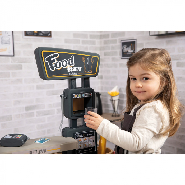Smoby Food Corner fekete gyerek étterem [24]