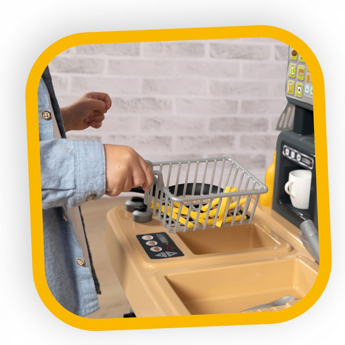 Smoby Food Corner fekete gyerek étterem [8]