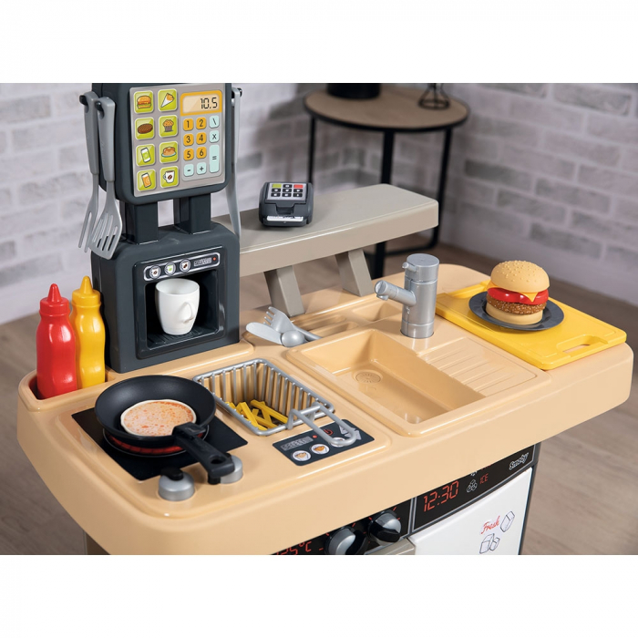 Smoby Food Corner fekete gyerek étterem [16]