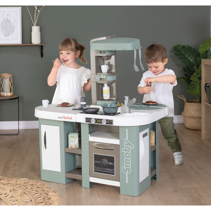 Smoby Tefal Studio XL Bubble kék játékkonyha kiegészítőkkel [4]