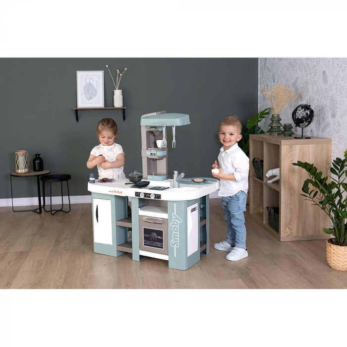 Smoby Tefal Studio XL Bubble kék játékkonyha kiegészítőkkel [11]