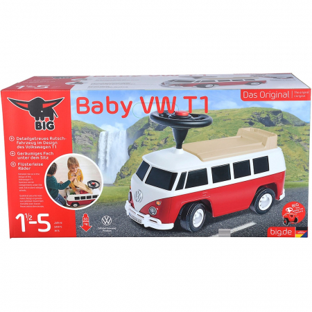 Big Baby VW T1 piros tolható kisautó [21]