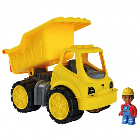 KISAUTÓK - JÁRMŰVEK - Billenős teherautó Big Power Worker figurával