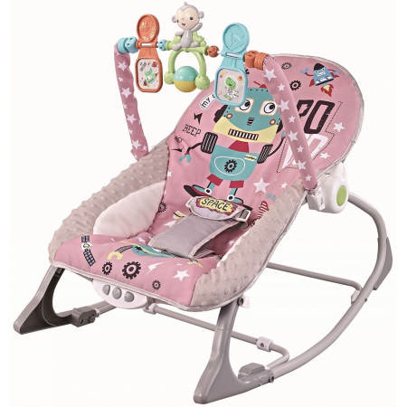 GYEREKSZOBA / BÉBIHINTÁK ÉS RINGATÓK - Chipolino Baby Spa rózsaszín hintaszék