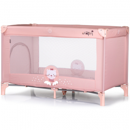 Chipolino Capri Cat rózsaszín összecsukható kiságy [1]