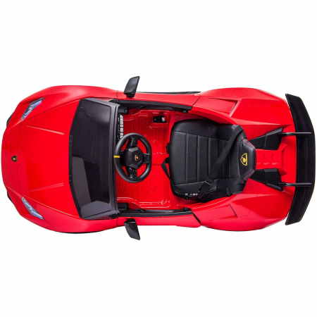 Chipolino Lamborghini Huracan piros elektromos kisautó bőrüléssel és EVA kerekekkel [12]