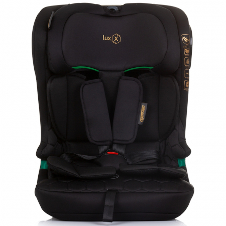Chipolino Lux X I-Size 76-150 cm autósülés Isofix rendszerrel, obszidián színben [1]