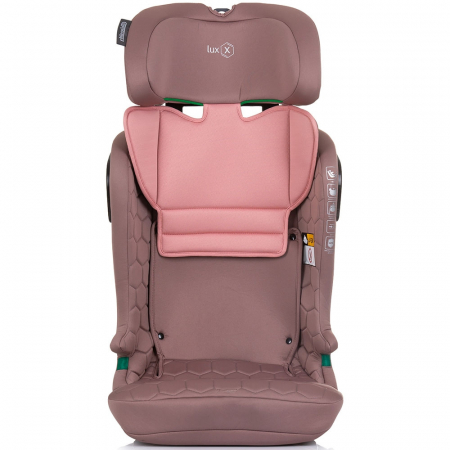 Chipolino Lux X I-Size autósülés 76-150 cm Isofix rendszerrel, flamingó színben [2]