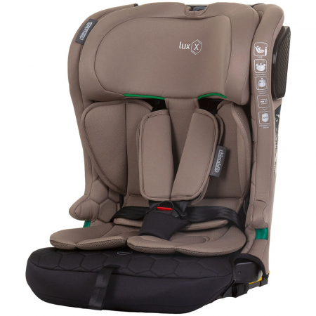 GYEREK AUTÓSÜLÉSEK - Chipolino Lux X I-Size autósülés 76-150 cm Isofix rendszerrel, macadamia színben