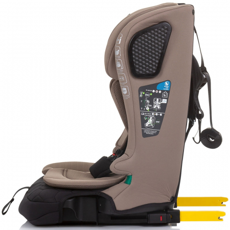 Chipolino Lux X I-Size autósülés 76-150 cm Isofix rendszerrel, macadamia színben [3]