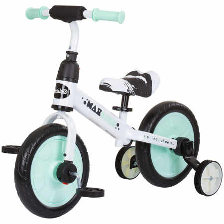 KÜLTÉRI JÁTÉKOK / LÁBBAL HAJTHATÓ BICIKLIK - Chipolino Max Bike 2 az 1-ben kerékpár menta