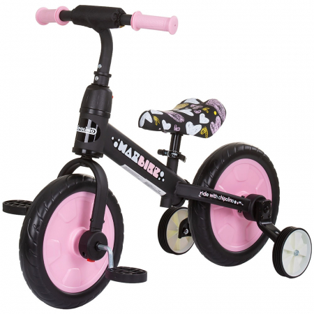 KÜLTÉRI JÁTÉKOK / LÁBBAL HAJTHATÓ BICIKLIK - Chipolino Max Bike 2 az 1-ben kerékpár rózsaszín