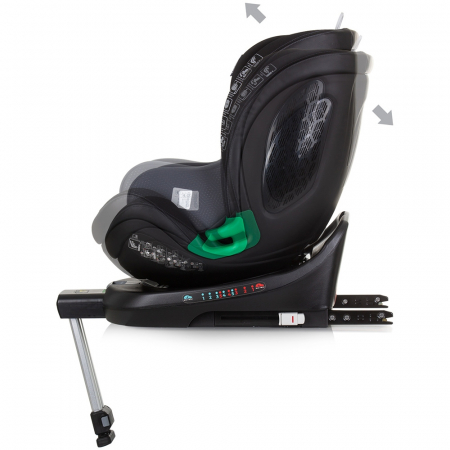 Chipolino Maximus I-Size 40-150 cm autósülés obszidián színben, Isofix rendszerrel [4]