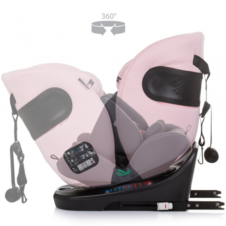 Chipolino Motion I-Size 40-150 cm-es flamingó autósülés Isofix rendszerrel [6]
