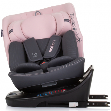 Chipolino Motion I-Size 40-150 cm-es flamingó autósülés Isofix rendszerrel [5]