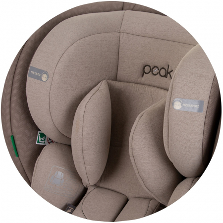 Chipolino Peak I-Size 40-150 cm autósülés macadamia színben, Isofix rendszerrel [12]