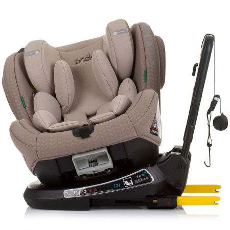Chipolino Peak I-Size 40-150 cm autósülés macadamia színben, Isofix rendszerrel [4]