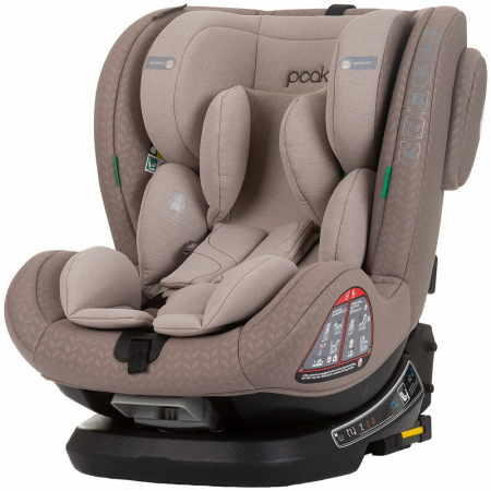 GYEREK AUTÓSÜLÉSEK - Chipolino Peak I-Size 40-150 cm autósülés macadamia színben, Isofix rendszerrel