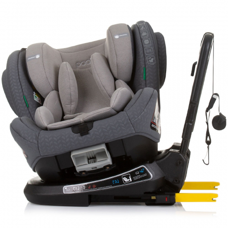 Chipolino Peak I-Size 40-150 cm-es autósülés gránit színben, Isofix rendszerrel [4]
