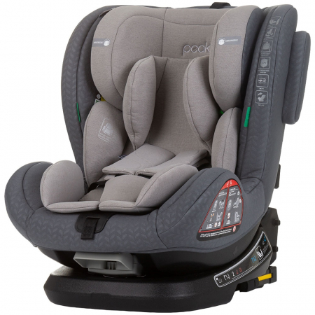 GYEREK AUTÓSÜLÉSEK - Chipolino Peak I-Size 40-150 cm-es autósülés gránit színben, Isofix rendszerrel
