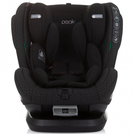 Chipolino Peak I-Size 40-150 cm-es autósülés obszidián színben, Isofix rendszerrel [1]